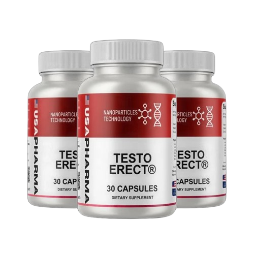 TestoErect Male Vitality Formula Bottle